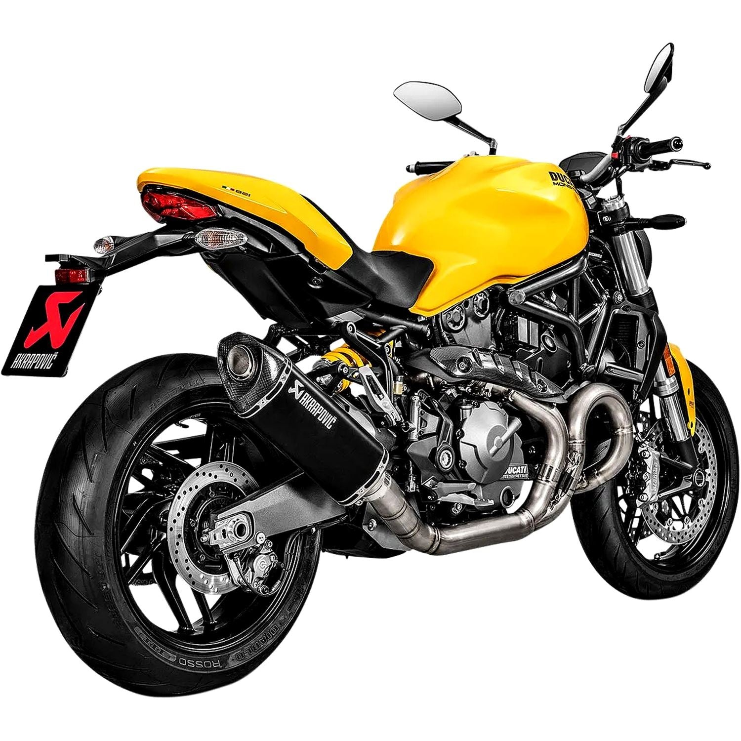 Akrapovic Titanium Black Line Slip On Silencer For Ducati MONSTER 821 ABS Stripe 2017